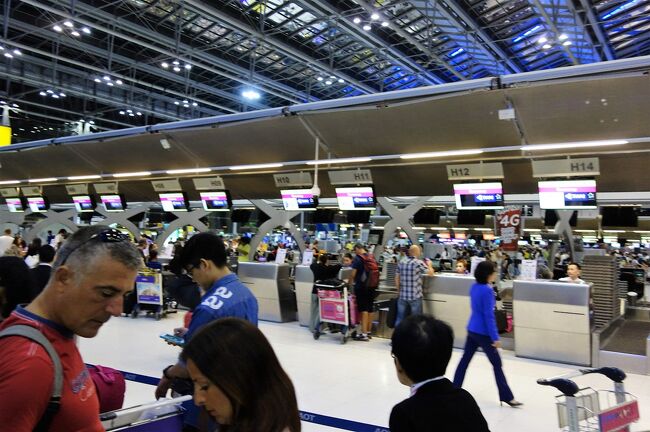 さっきの入国で混んでいるのを感じたので<br /><br />チェックインカウンターには３時間ほど前に到着するようにしました。