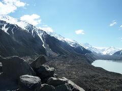 タスマン氷河にも行きました。