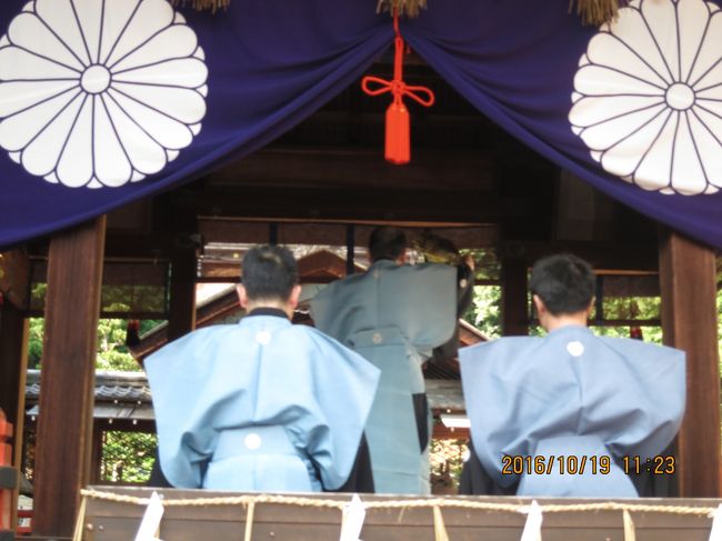 11:20ごろから織田信長が好んだと言われている敦盛（あつもり）が始まりました