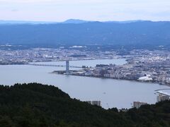 比叡山ドライブウェイの展望台から観た琵琶湖