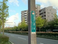 博物館を出ると「サザエさん通り」の看板がありました。

来るときは、時間に間に合うかどうか必死で歩いたので、

注目する暇もなかったのですが、

あとは帰るだけなので・・・

通りを楽しみながら歩くことにします。

