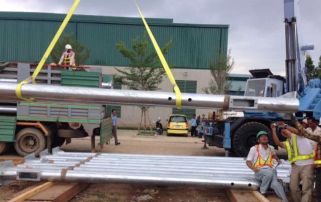 プノンペンには信号機をつくている。