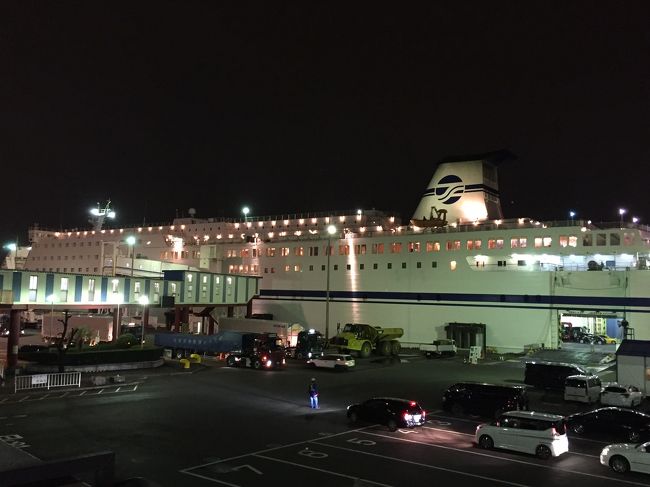 いよいよ、乗船です。小学生の頃、青函連絡船に乗って以来のフェリーです。うん十年ぶり。<br />大きさに感激しました。<br />乗船するフェリーは「きそ」です。