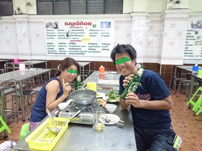 鍋空っぽ（笑）<br />ビールも進みますわー！！<br /><br />記念にパチリっ☆