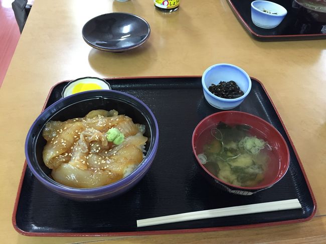 鯵ヶ沢の新・名物「ヒラメの漬け丼」です。<br />流行りにたまには乗ってみたい主義。<br />漬けはマグロしか食べた事がなかったのですが<br />なかなか美味しかった。オススメです。