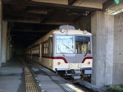 立山駅にて。
電鉄富山駅から乗ってきた電車。