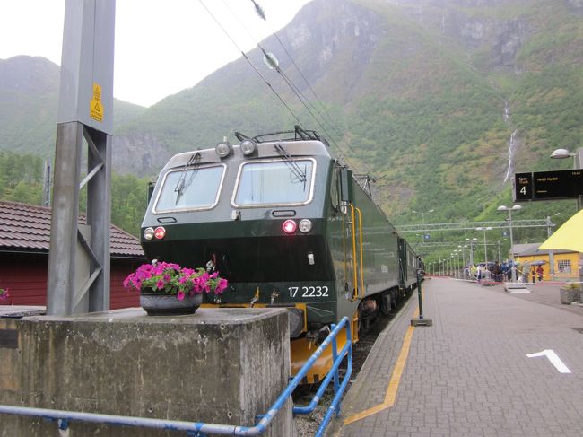 フロム山岳鉄道でミュールダールへ向かいます。