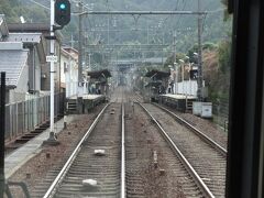 その坂の途中にある追分駅。
ここから滋賀県である。
