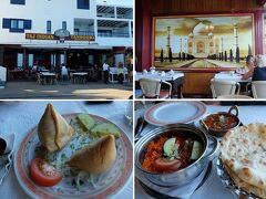 …Taj Indian Tandoori Restaurantという北インド料理店。

ちょっと意外なようですが、ランサローテ島にはヨーロッパ各地から移住してくる人々のほか、中国やインドからの移住者もいて、それぞれにお店を構えているようでした。

Taj Indian Tandoori Restaurantのソルティ・ラッシーは適度な濃さと風味で合格！
チキン・ビリヤニ（インド風炊き込みご飯）やローガン・ジョシュ（マトンのカレー煮こみ）は、辛さが今一つ物足りない感じでしたが、これは辛さに慣れていない人たちに合わせた結果でしょうね。
