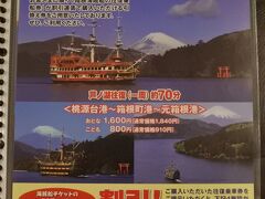 箱根海賊船の限定チケット。