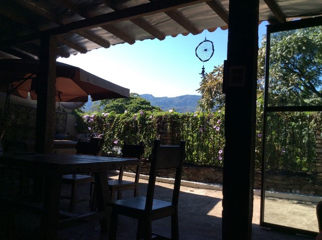 ユースホステルから。