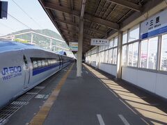 いきなり新幹線乗車に変更したのですが、EX-ICカードを持っているとスマホからその場で新幹線の予約が簡単に出来て便利ですね!

新幹線には、三原から広島の二駅のみの乗車です。　ちなみに、三原駅にはこだま号しか停車しません。　