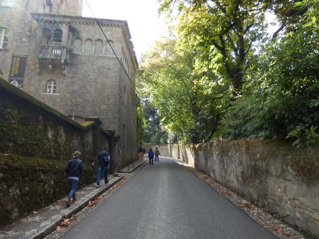 と、なぜか宮殿前からではなく、裏まで回ったところが入口らしい。<br />こんなに急いでいる時に。。。<br />すっかりなれたシントラの山＆坂道をダッシュ！