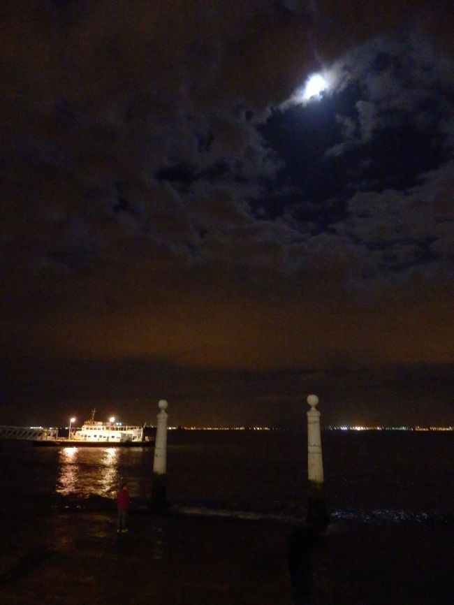 ほぼ１日曇ったけど、やっと月が出てきた！