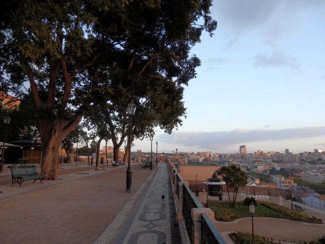 公園側の景色。<br />こちらも朝日に照らされて美しいです！