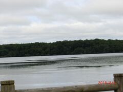 なかまの家から北に行き多和平に行き、
同じ道を南に戻り、釧路湿原の細岡展望台に向かいます。
五十石駅を過ぎてシラルトロ湖（沼）を見ながら進みます。
シラルトロ湖の反対側には茅沼温泉があり、
昨日なかまの家の人が味幸園とどちらに行きますかと言った
行かなかった方の温泉です。