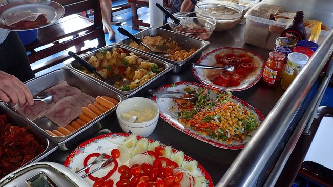 1本目終わったら朝食です