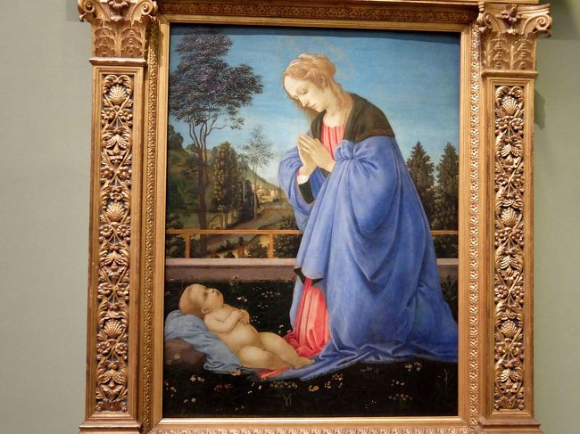 フィッリポ・リッピの息子フィリピーノ・リッピの<br />「幼児キリストの礼拝」<br />