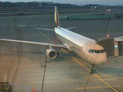 帰りの飛行機はA321です。ちっちゃｗ

