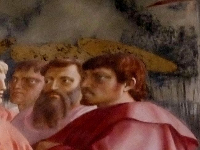 マザッチョの自画像も描かれています。