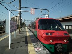 ＪＲ二日市駅13時４５分発の特急みどり号に乗車しました。