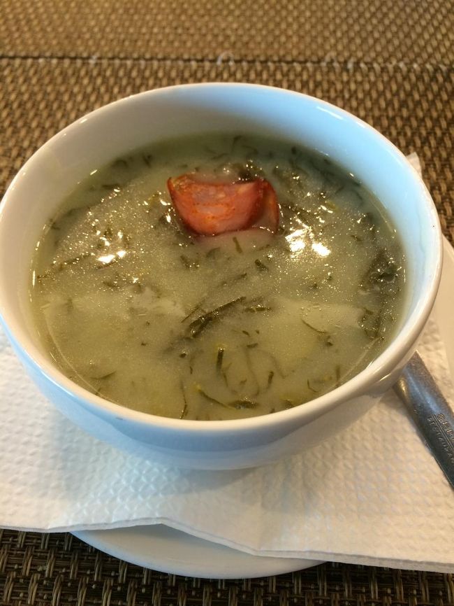 昨晩、お気に入りになった、カルド・ヴェルデ。<br />チョリソーが隠し味。