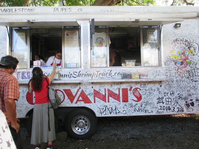 まずはココ！ガーリックシュリンプです。日本人と韓国の方が多かったですね。<br />韓国の若いカップルは、ほとんどオープンカーできてました。