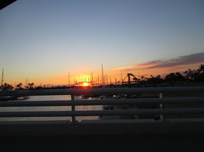 ラナイから見えるサンセット。