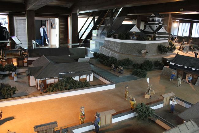 お城のジオラマ