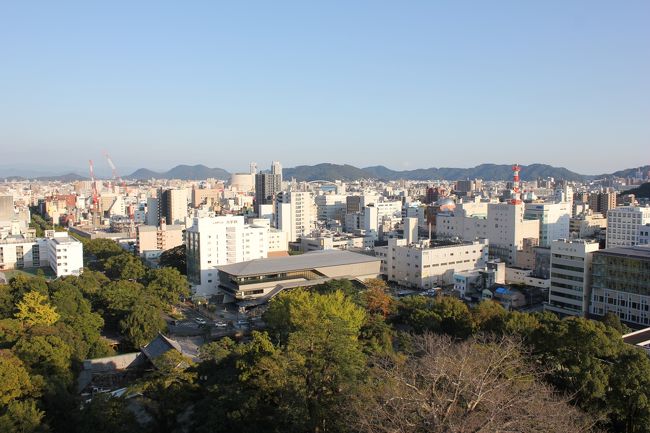 天守からの眺望、東南側