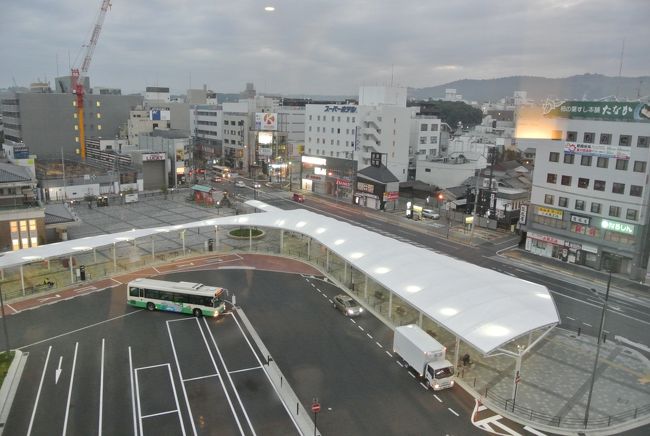 二日目の朝、ホテルからの風景です。<br />今日は昨日と変わって雨の予報。