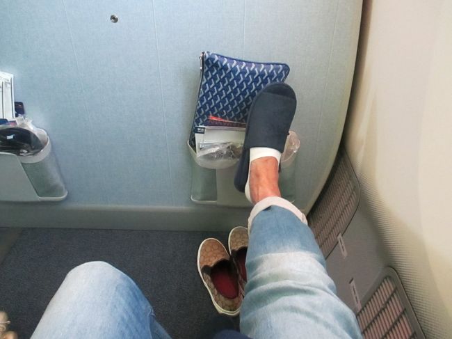 帰りもプレミアムエコノミーになりました。ラッキー池田です。