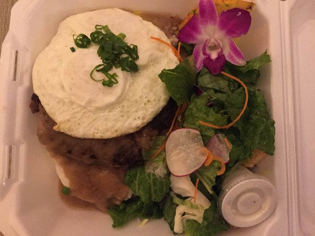 ロコモコを１人で食べて就寝<br /><br />ハワイって楽しいけど疲れます<br /><br />お休み～