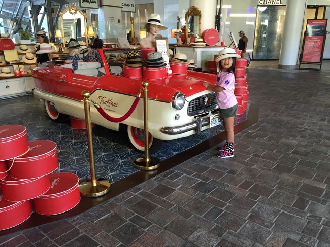 帰りにアラモアナショッピングセンターで買い物＆晩御飯<br /><br />嫁と子供はショッピングでテンション(^^♪<br /><br />私は、以前購入したサーフボードのショップ（ドリフトサーフ）に帰りの飛行機に乗せるためのサーフボードケースを買いに行きましたが、以前店があった場所は空き家に？<br /><br />私がショップを探していると見つけた警備員の方が、サーフショップ？って聞いてくれたのでyesと答えると倒産したよと教えられました。<br /><br />ショック(-"-)