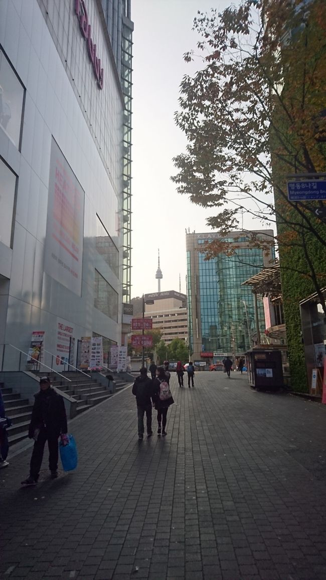 朝のソウルタワー♪