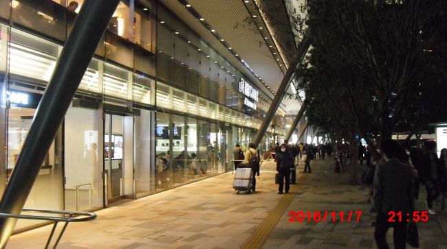 背中　東京駅八重洲口<br /><br />なんだか南国になった感じね<br /><br /><br />オープンで気持ちいい！！