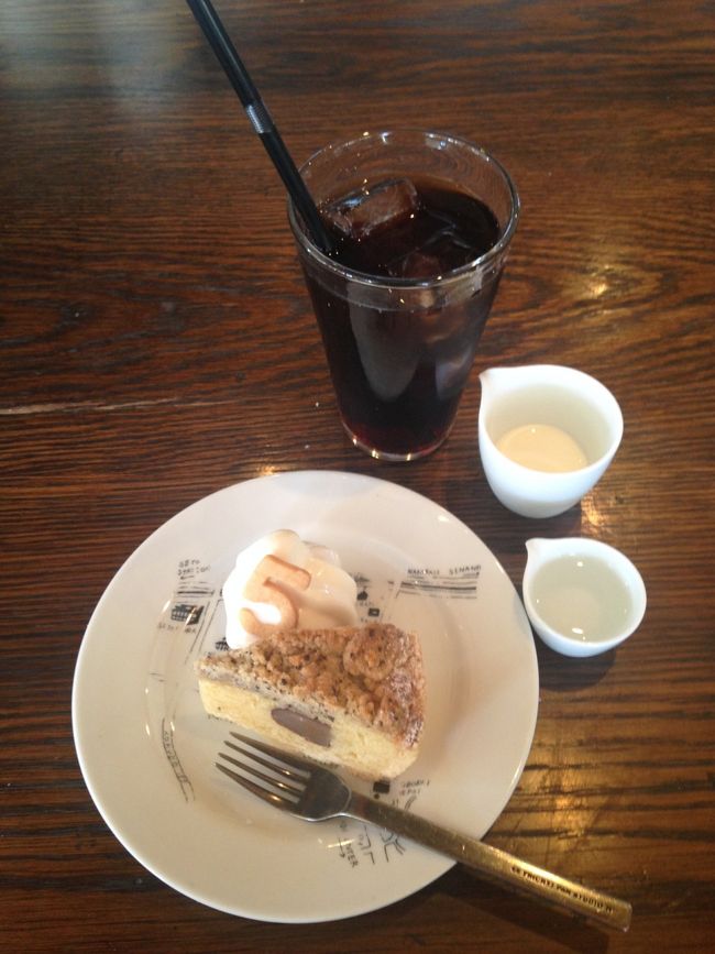 栗のケーキ、美味しかったな。