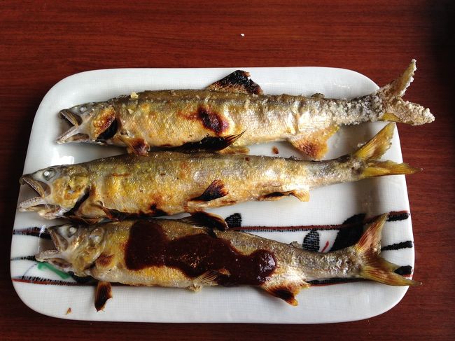 そして塩焼き。一人前ですよ～