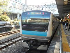 東京から大井町まで京浜東北線。ここで東急に乗り換える。