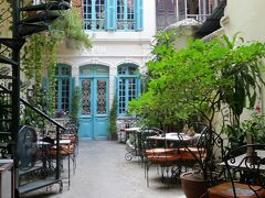 お昼はフレンチレストラン「グリーンタンジェリン」。HPから予約してました。旧市街にあるとは思えないほど静かで雰囲気最高です。