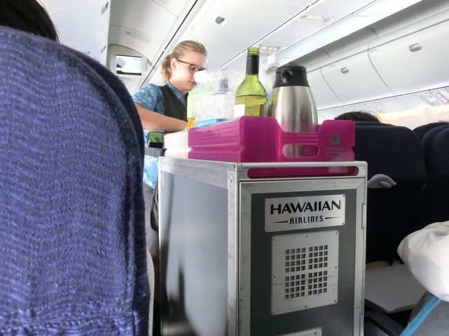 カートで食事が配られました。