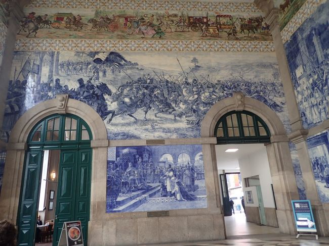 この駅舎のアズレージョが素晴らしい