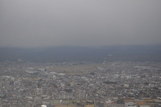 　小松市上空です。