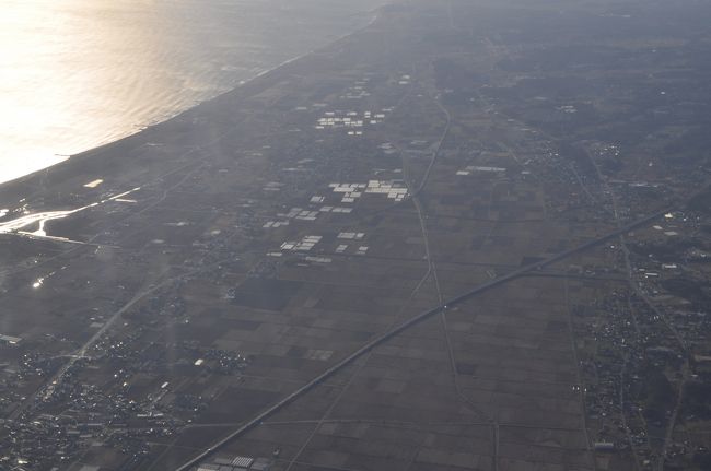 　海が見えてきました。