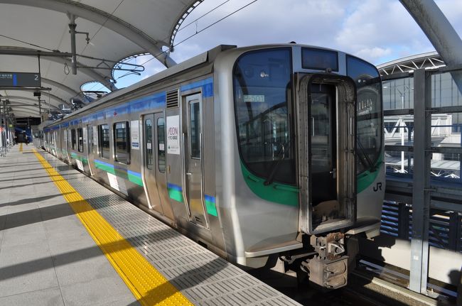 　仙台行き電車です。