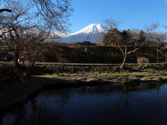 榛の木資料館手前から富士山を眺めます。
