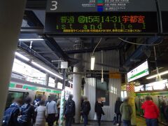 そして、湘南新宿ラインで渋谷駅へ。