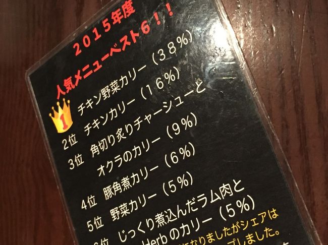    高圧釜で抽出したブイヨン（鶏ガラ、豚骨、香味野菜、魚貝類を136℃、3.2気圧の高温、高圧下で調理）がウリの，スープカレー専門店，1996年創業．<br />    日曜18時半頃到着し直ぐに席に案内されました．店舗内分煙は部屋を仕切って行われていますが，喫煙席に入る度に煙が流れて来るのが問題です．