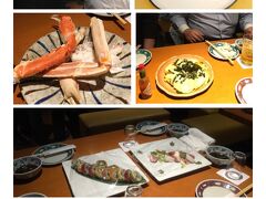 大阪の忘年会にも参加。
6000円でコース＋飲み放題。
海鮮も肉も出てボリュームも味も満足した。