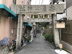 駅から5分くらい歩いて、着きました真田丸聖地巡礼の旅最終地の安居神社！